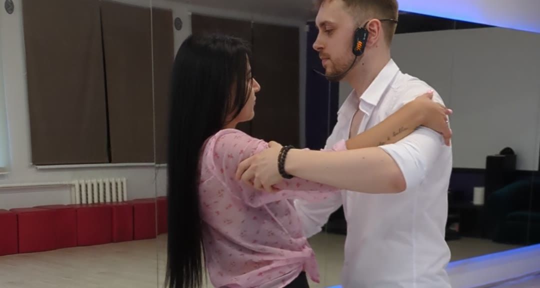 Pora šoka Bachata Sensual pamokoje